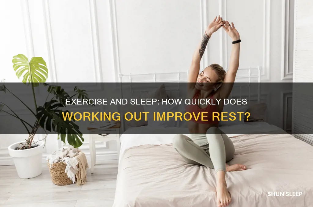 how soon does exercise help you sleep