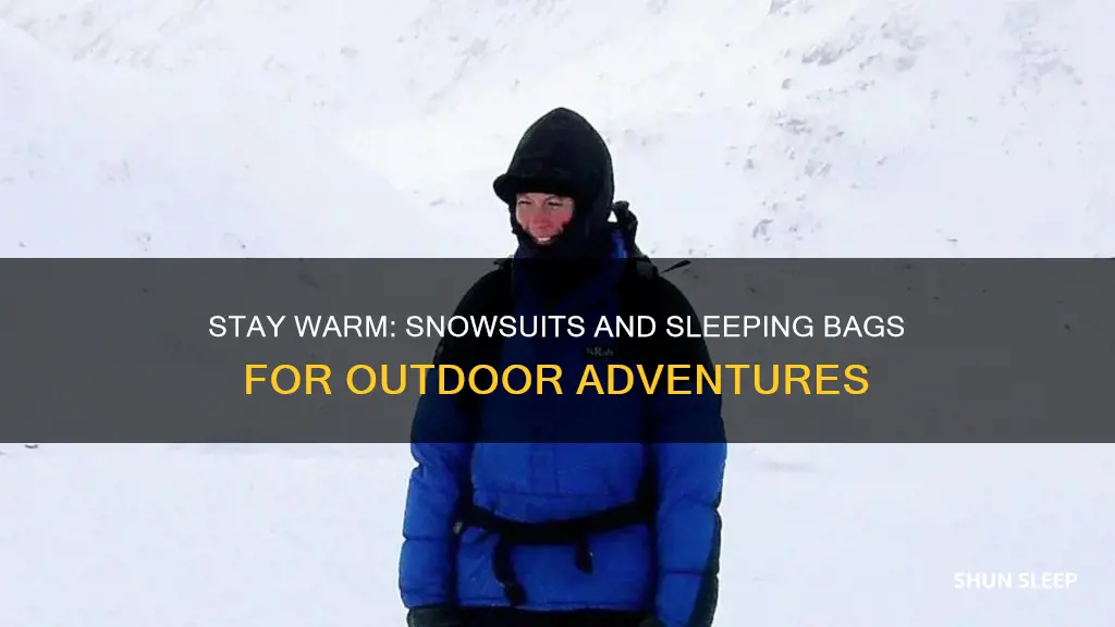 how stay outside snowsuits sleeping bags