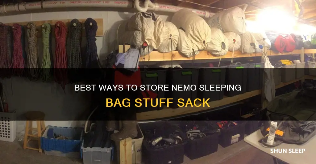 how store nemo sleeping bag stuff sack