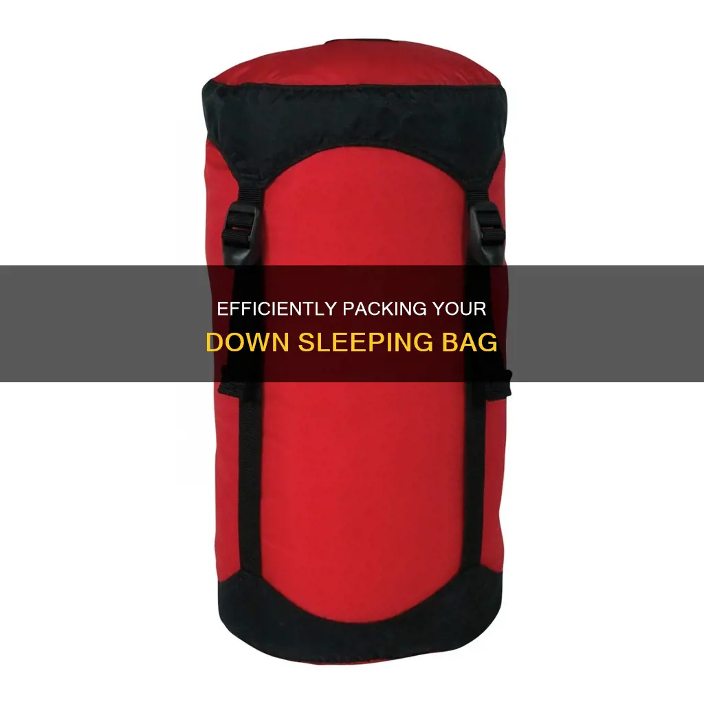 how stuff down sleeping bag