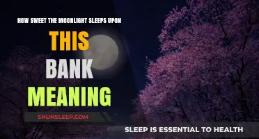 Moonlight's Sweet Sleep: Understanding the Poetic Meaning