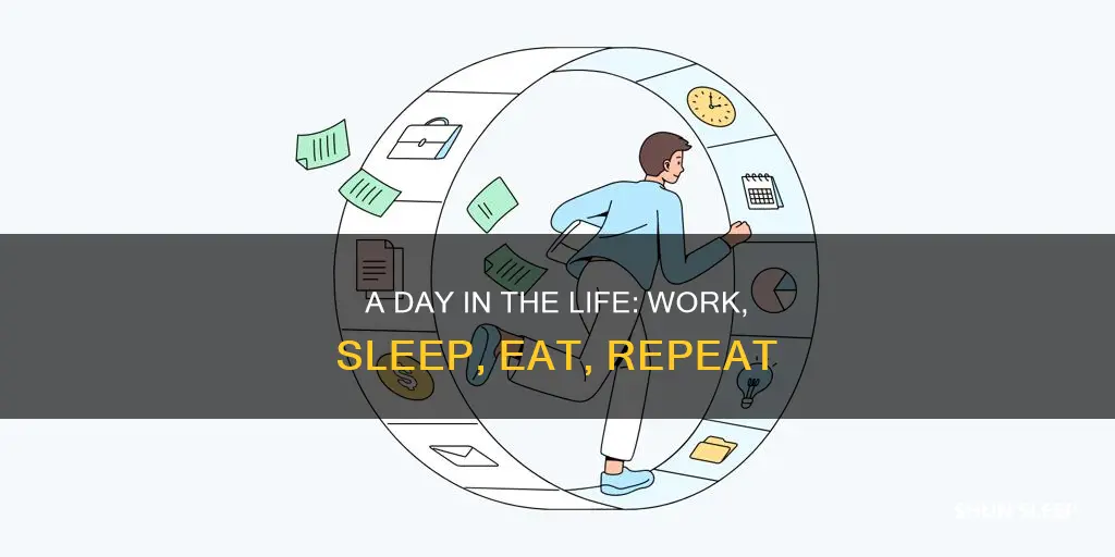 how the average person 365 days work sleep eating