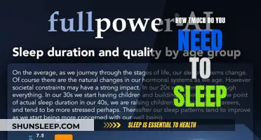 Sleep: How Much is Enough?