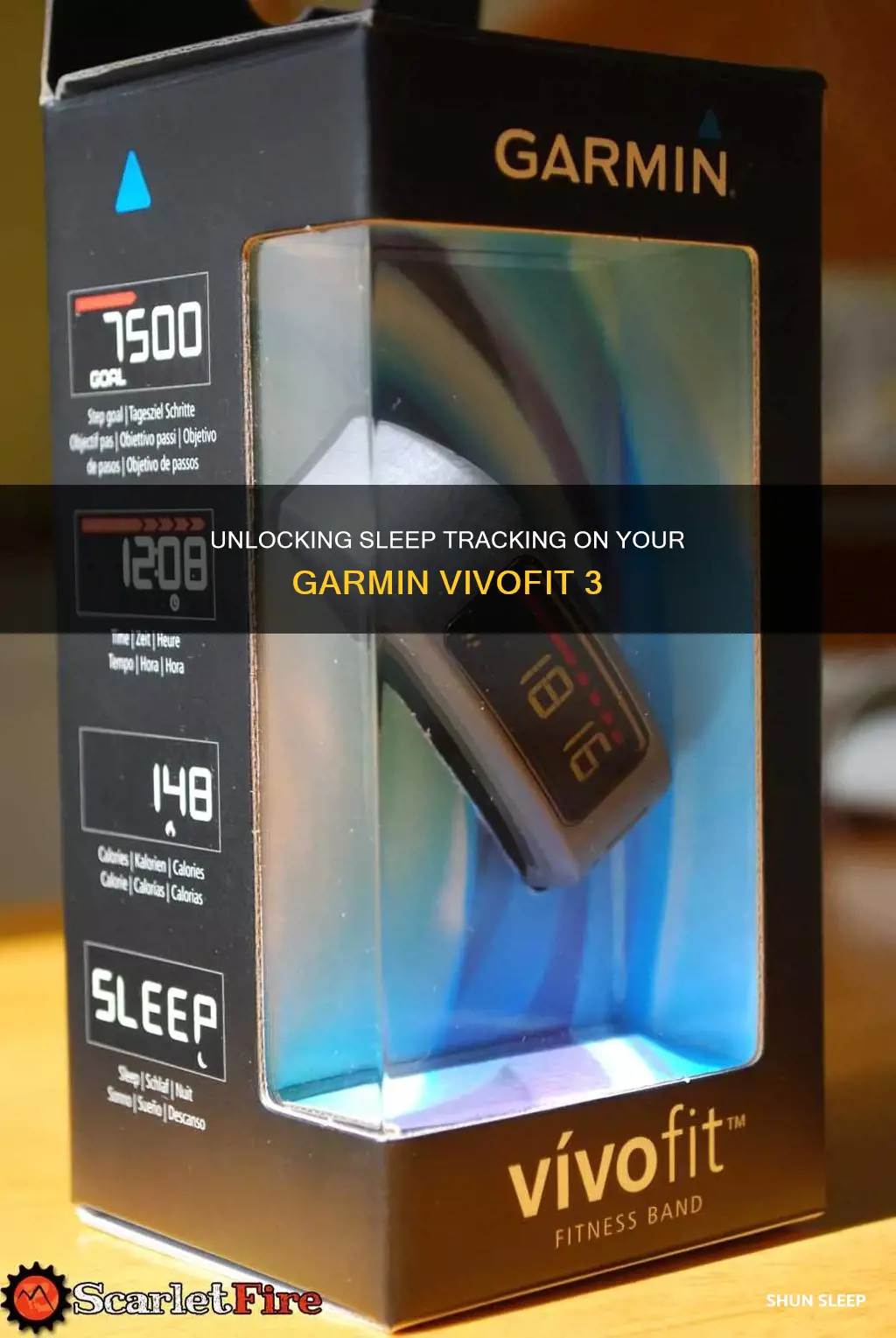 how to access garmin vivofit 3 sleep tracking
