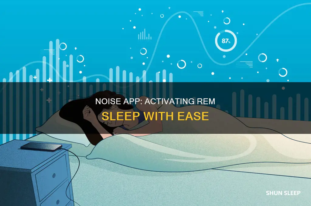 how to activate rem sleep in noise app