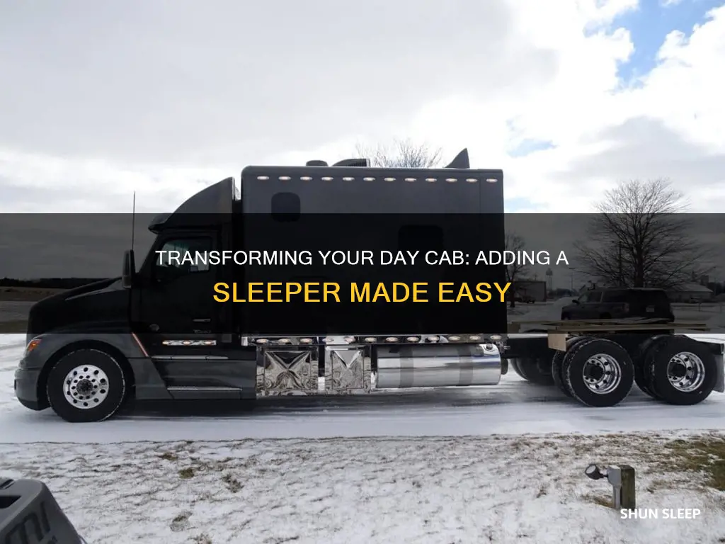 how to add a sleeper to a day cab