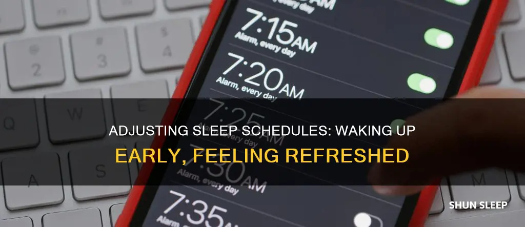 how to adjust sleep schedule and wake up earloer