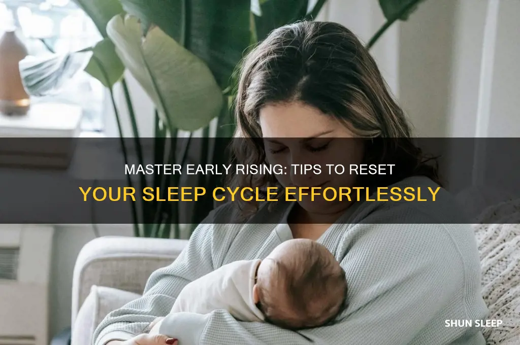 how to adjust sleeping cycle to get up earlier