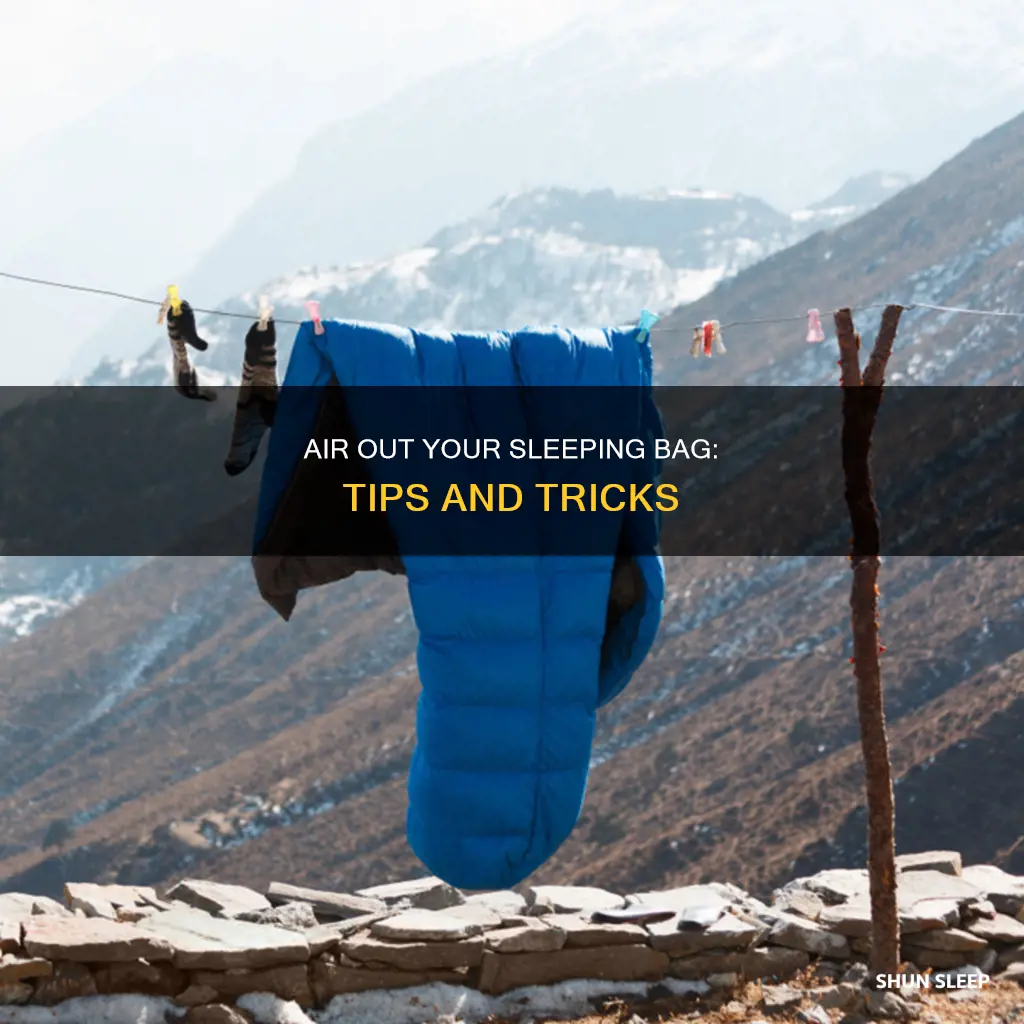 how to air out a sleeping bag