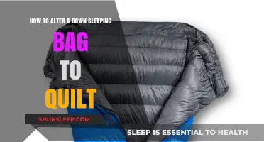 Transform Your Down Sleeping Bag into a Quilt