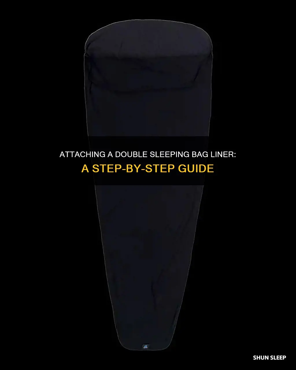 how to attach a double sleeping bag liner