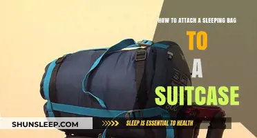 Attaching a Sleeping Bag: Suitcase Travel Hack