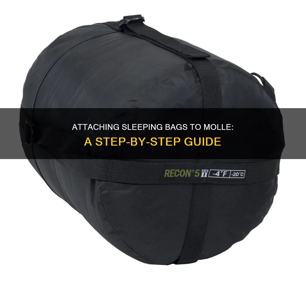 how to attach sleeping bag molle