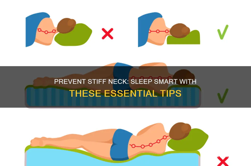 how to avoid getting a stiff neck while sleeping