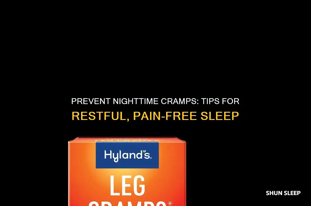 how to avoid getting cramps while sleeping