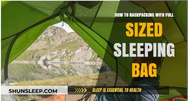 Backpacking with a Full-Sized Sleeping Bag: Roll and Strap