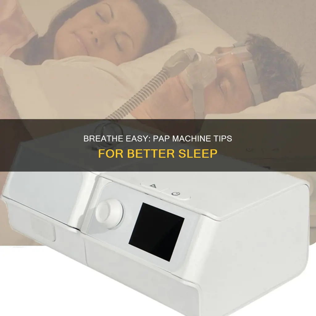 how to breath better wearing sleep pap machine
