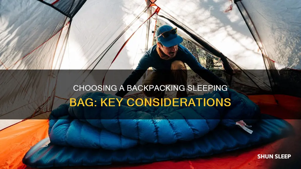 how to buy a backpacking sleeping bag