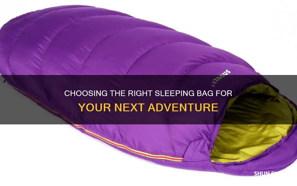 how to buy a sleeping bag rei