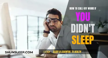 Strategies for Calling in Sick After a Sleepless Night