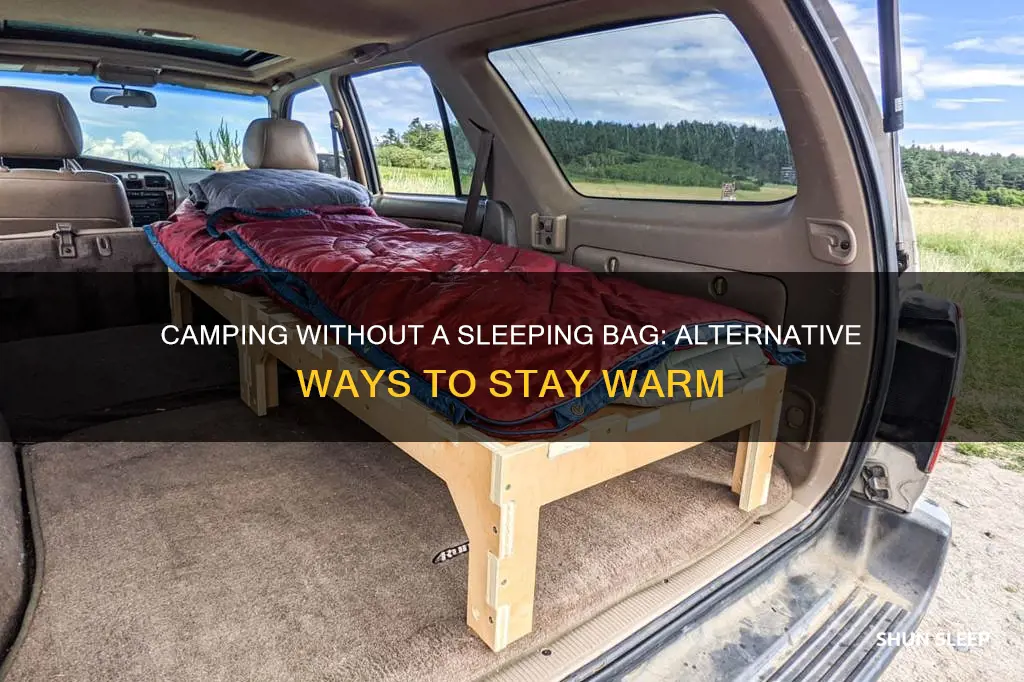 how to camp without a sleeping bag