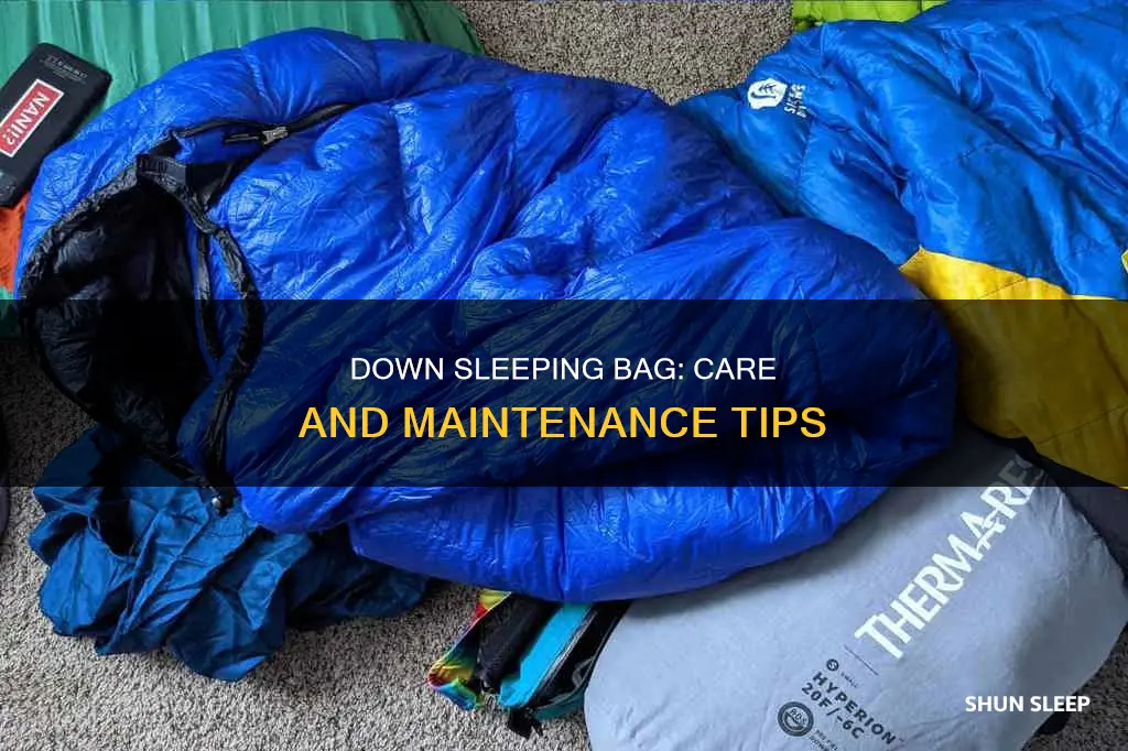 how to care for a down sleeping bag