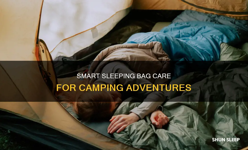 how to care for sleeping bags