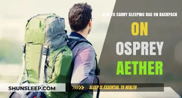 Backpacking 101: Carrying Your Sleeping Bag with an Osprey Aether