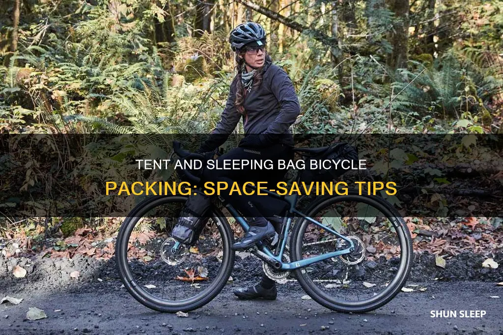 how to carry tent and sleeping bag bicycle