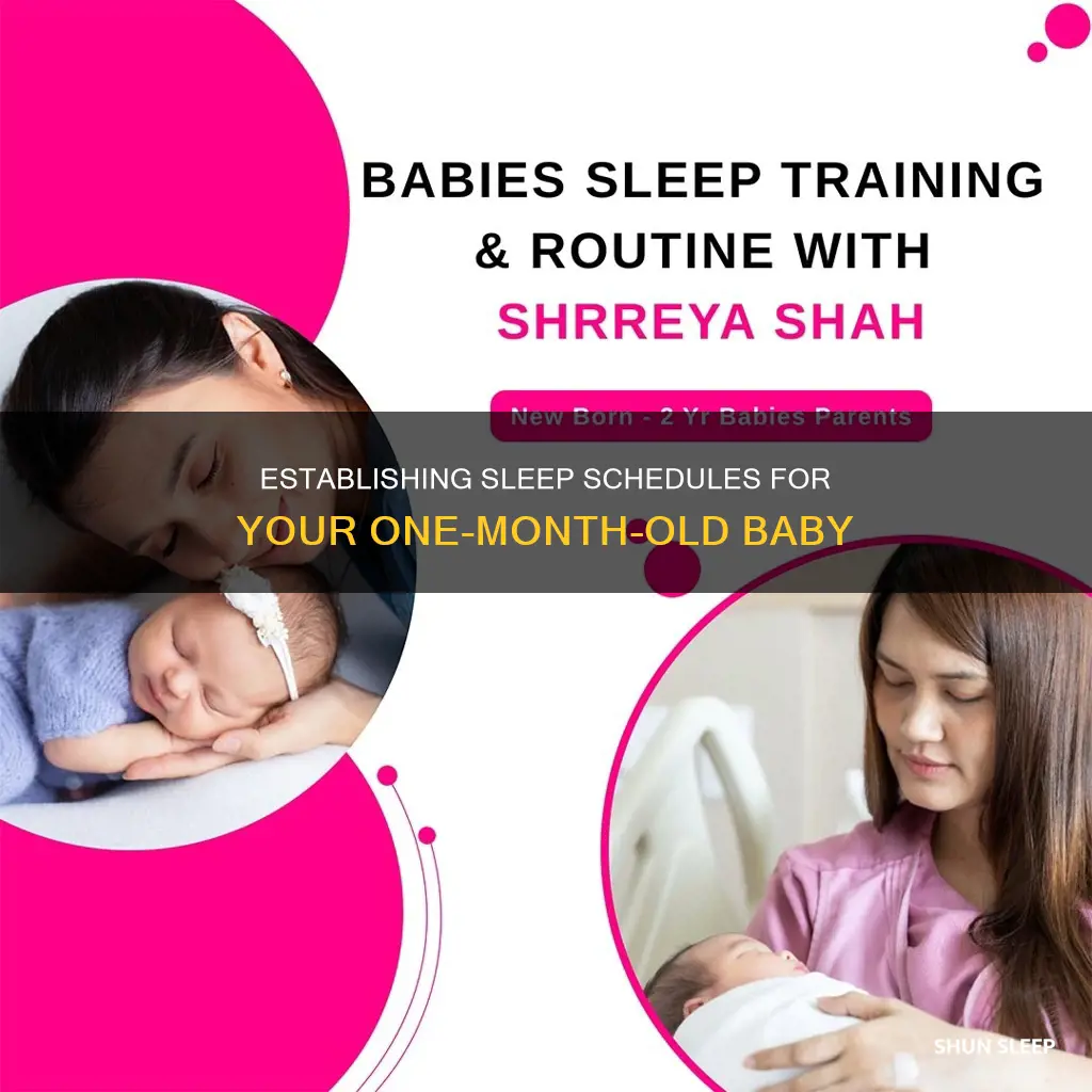 how to change 1 month old sleep schedule