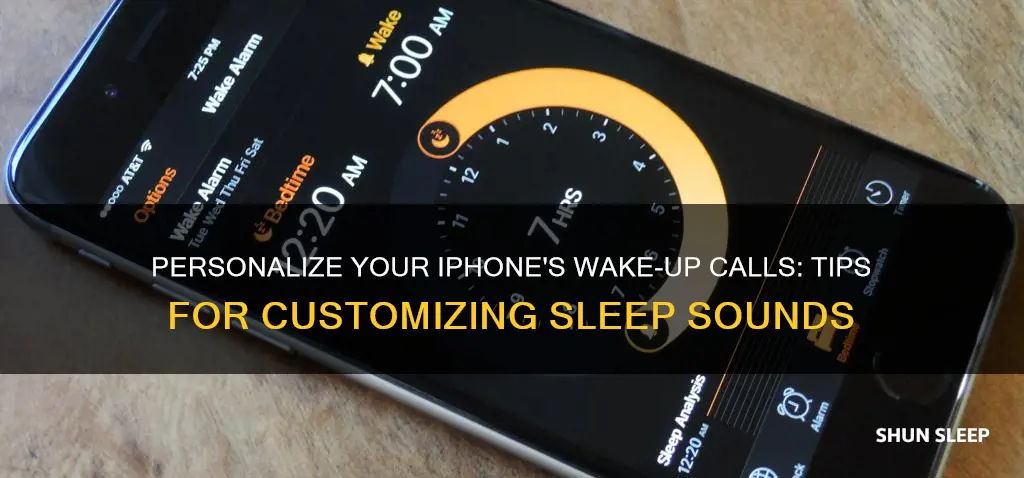 how to change sleep wake sound on iphone x