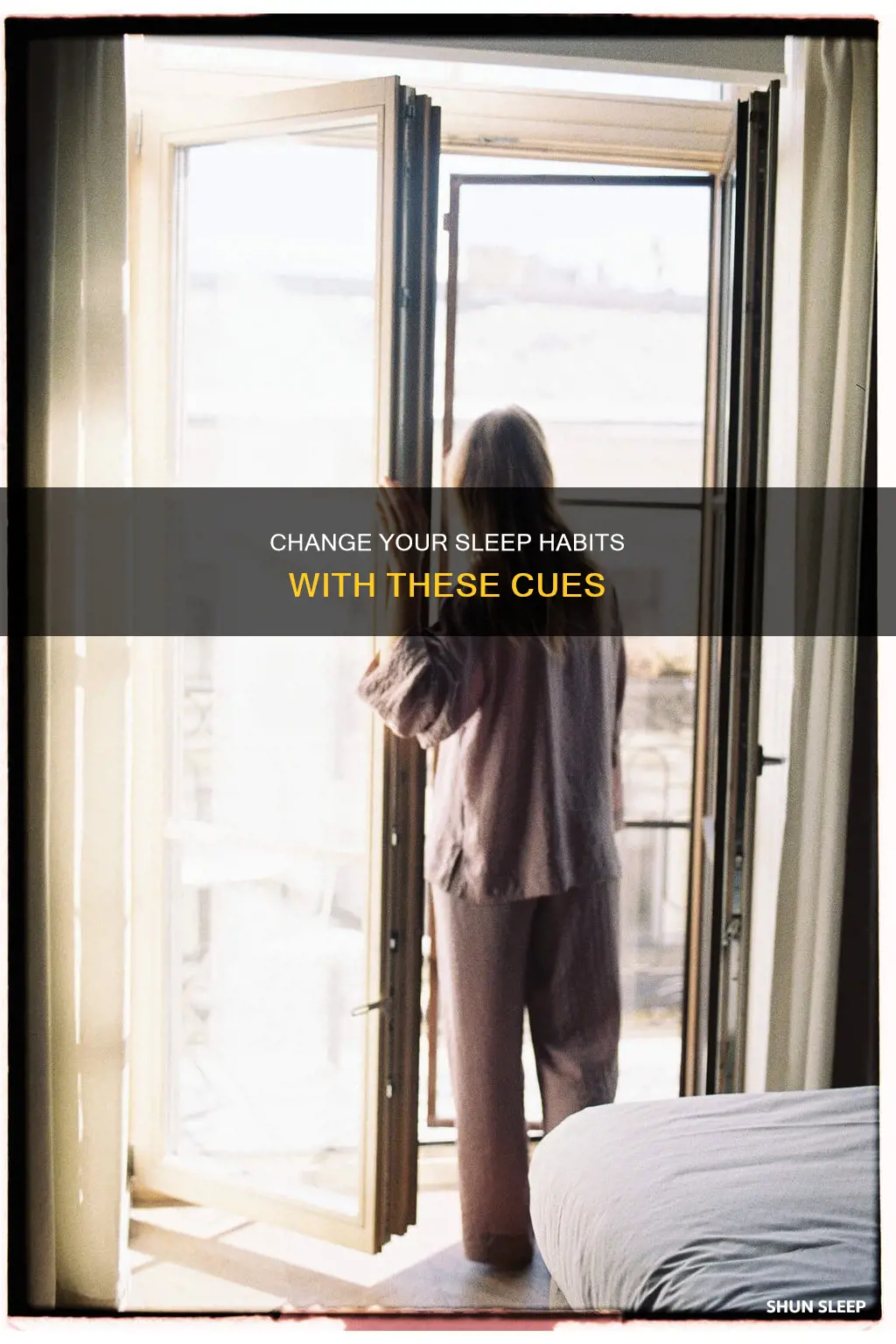 how to change sleeping habit using cues
