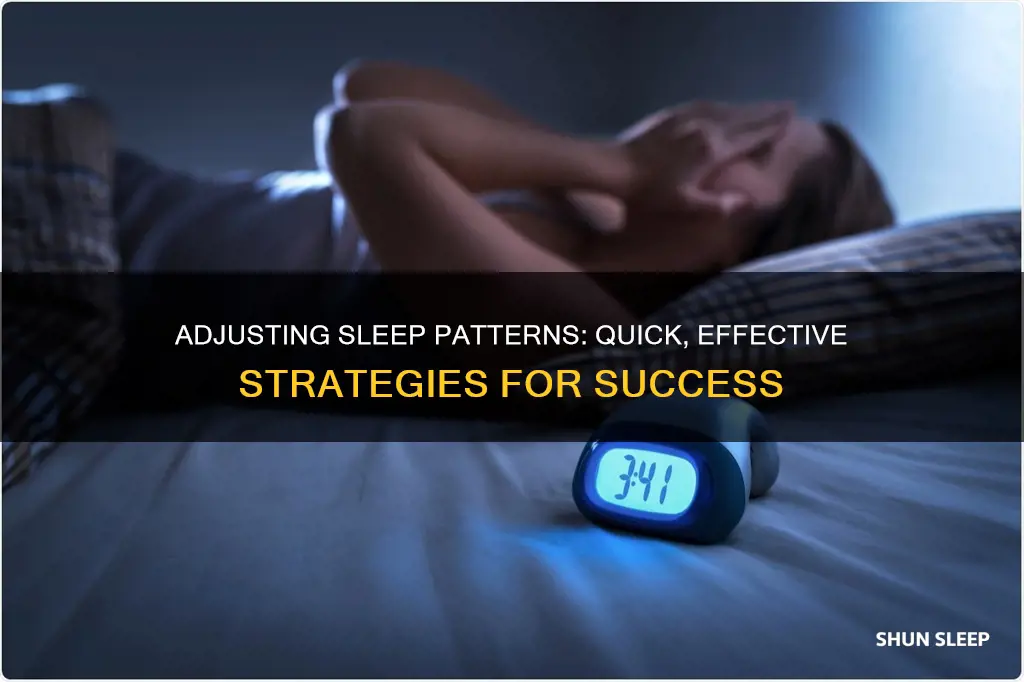 how to change sleeping pattern in one day