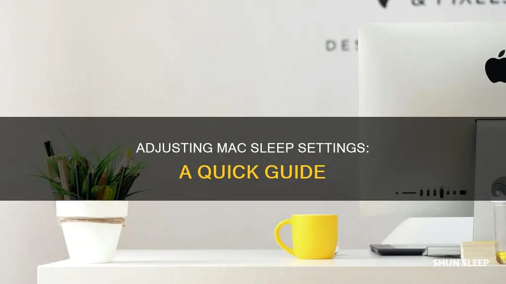 how to change time it takes for mac to sleep