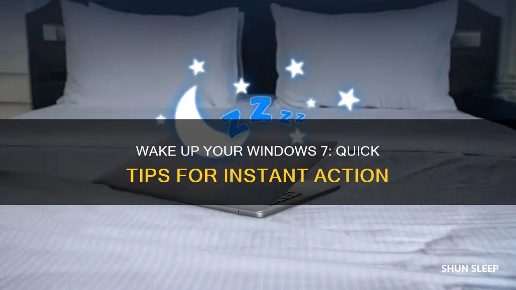 how to check windows 7 when wake up from sleep