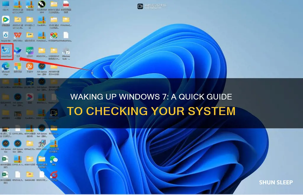 how to check windows 7 when wake up from sleep