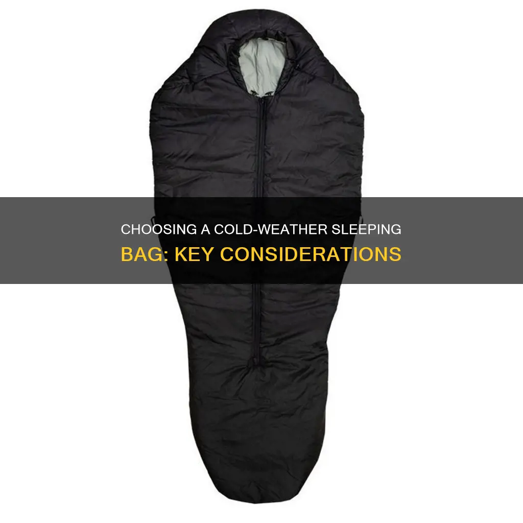 how to choose a cold weather sleeping bag