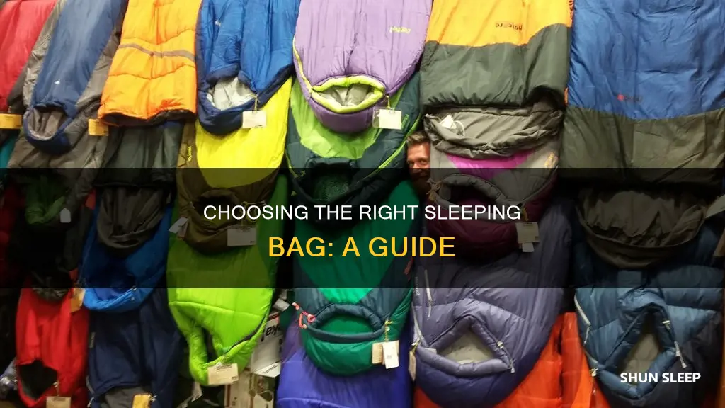 how to choose sleeping bags