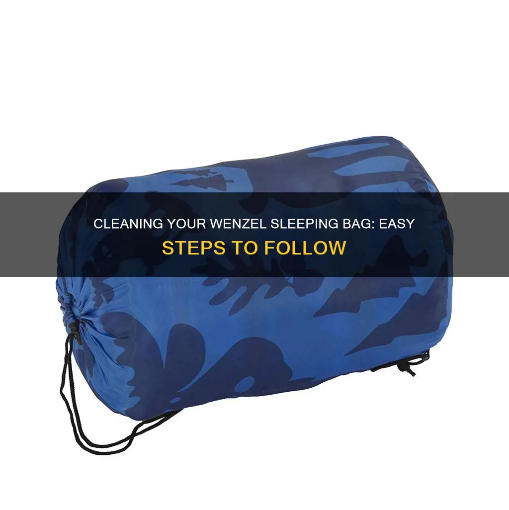 how to clean a sleeping bag wenzel