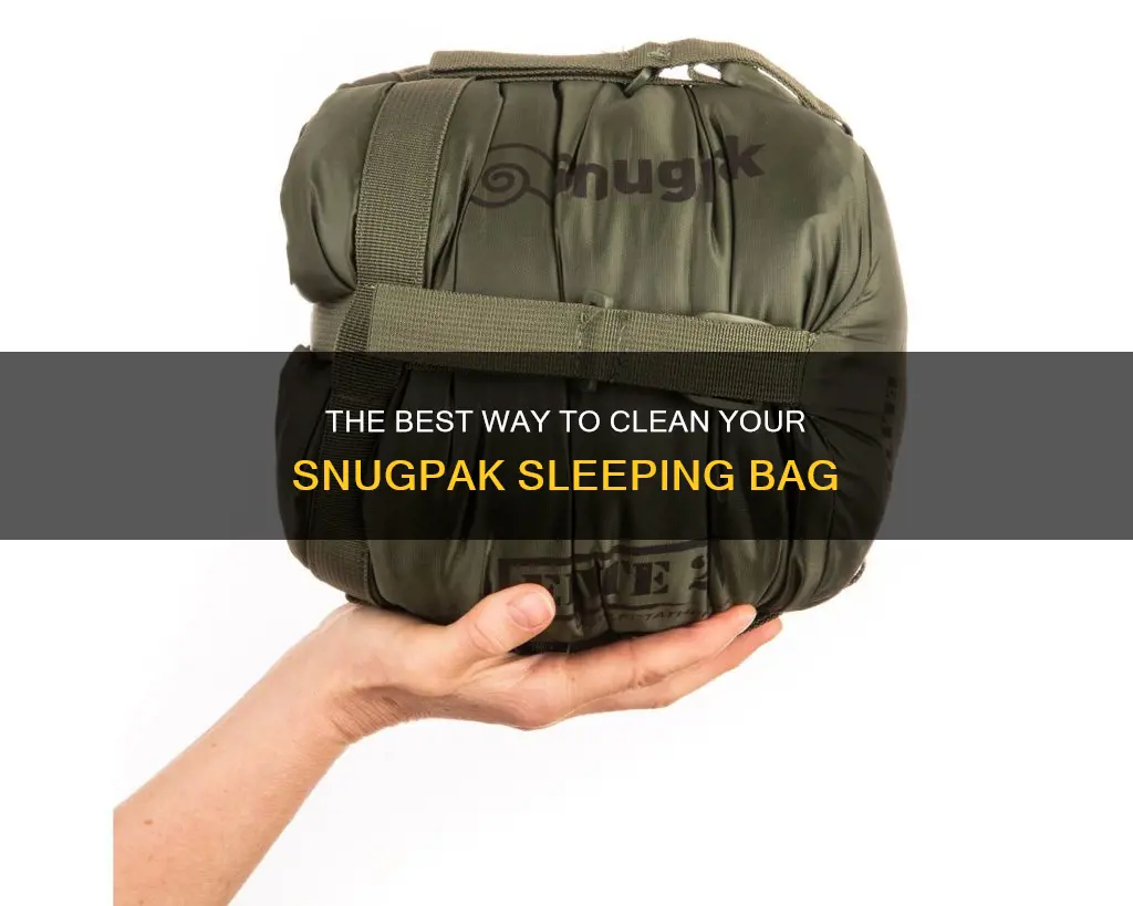 how to clean a snugpak sleeping bag