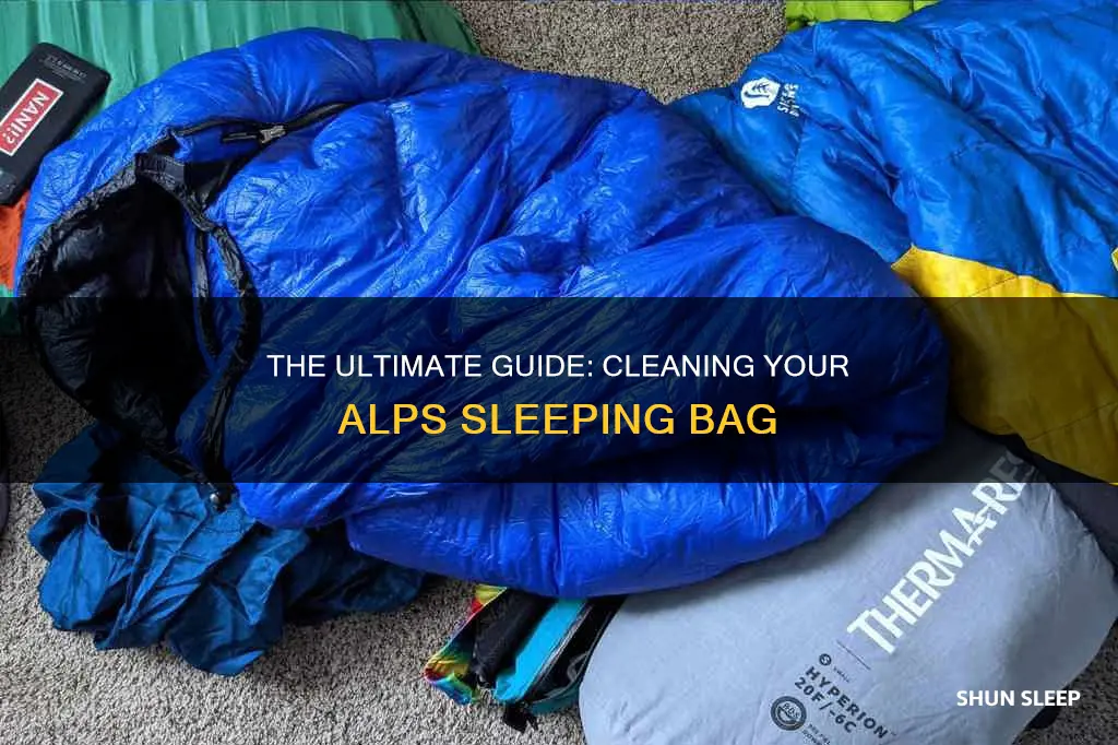 how to clean an alps engineering sleeping bag