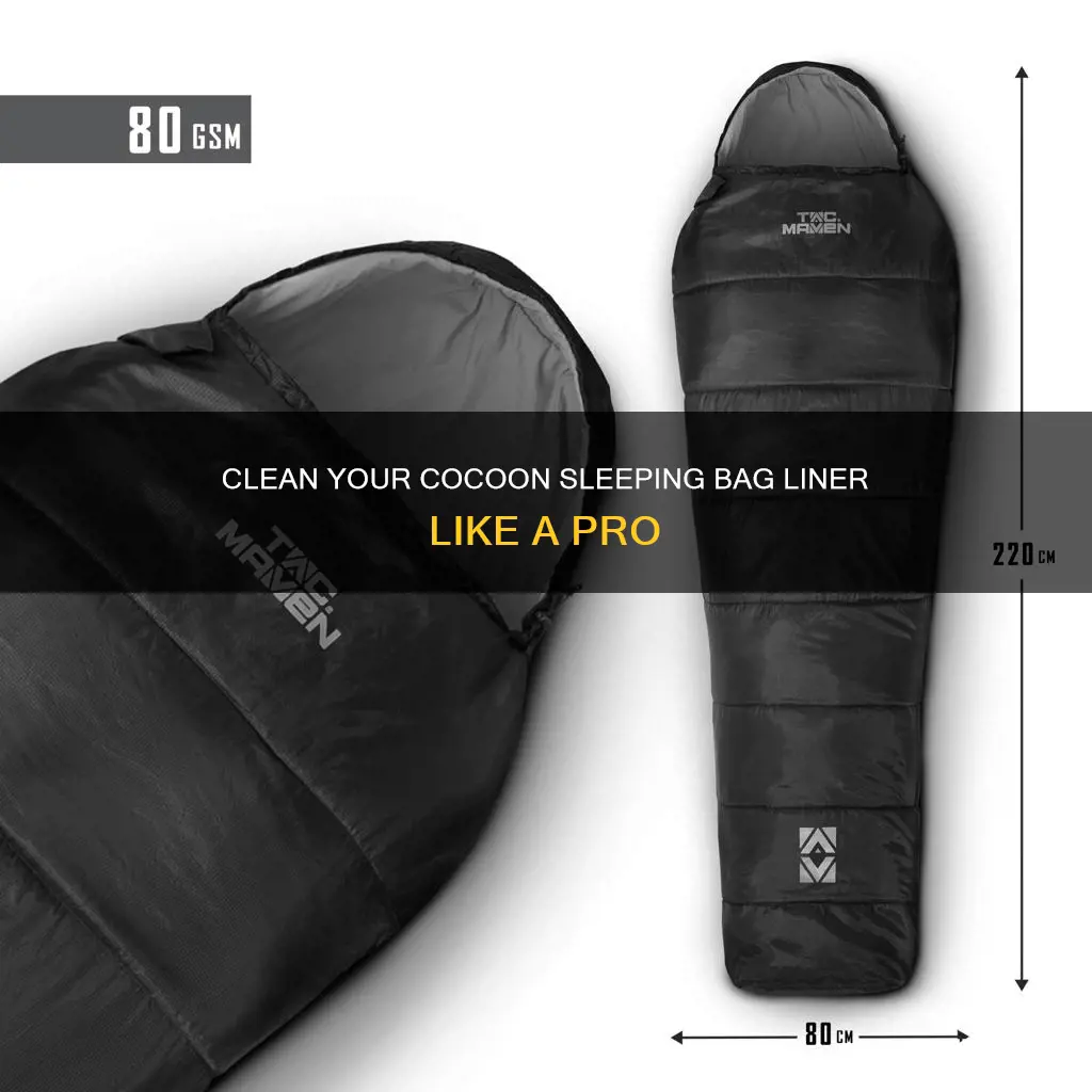 how to clean cocoon sleeping bag liner