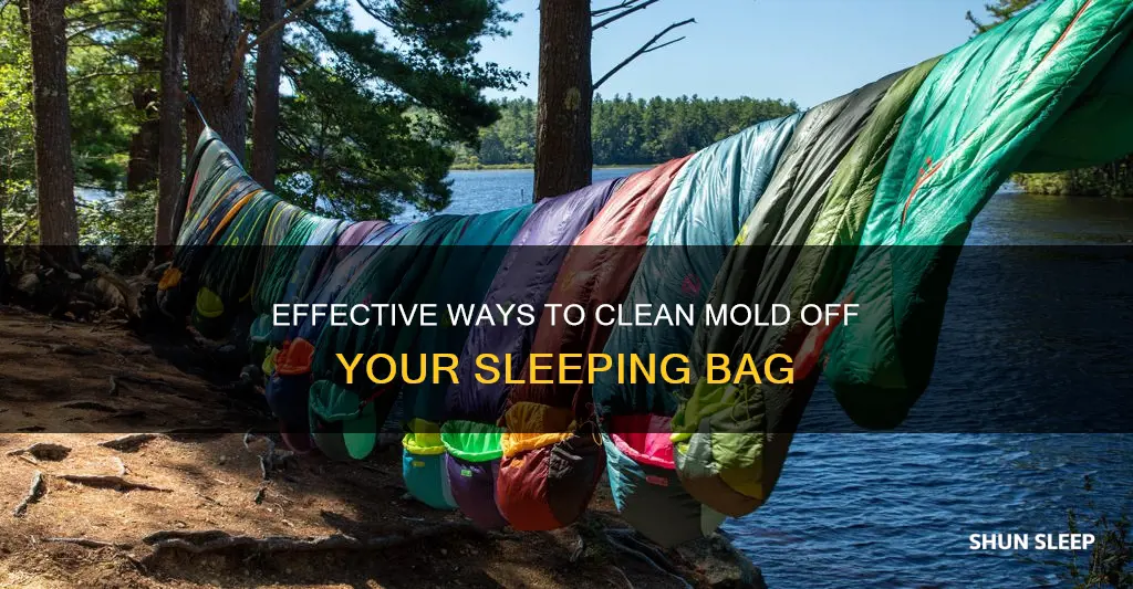how to clean mold off sleeping bag