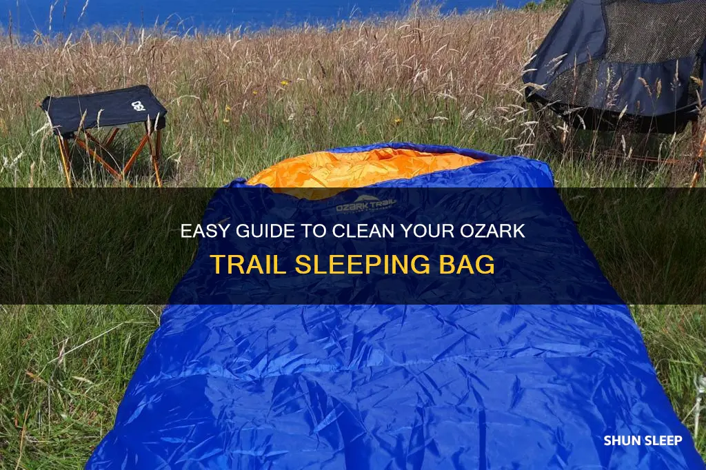 how to clean ozark trail sleeping bag