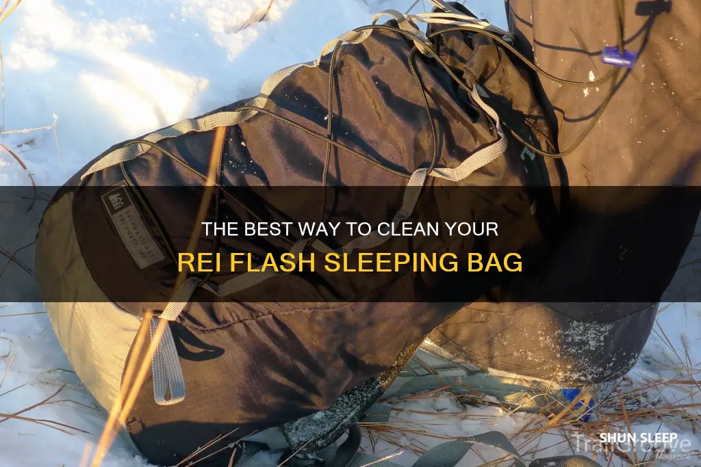 how to clean rei flash sleeping bag