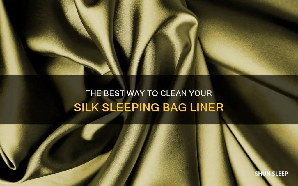 how to clean silk sleeping bag liner