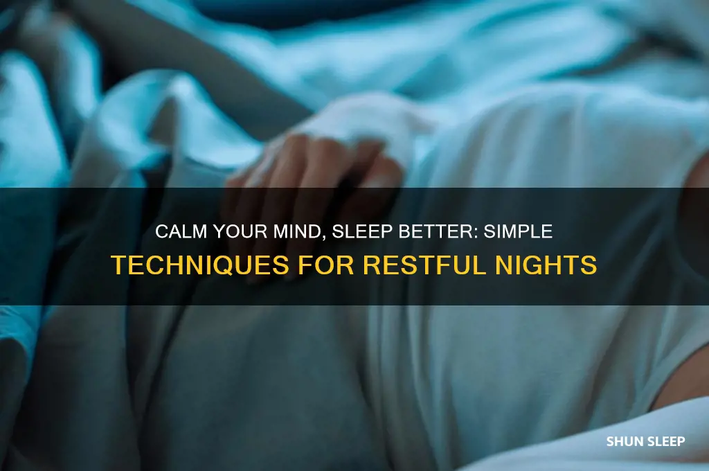 how to clear your mind and get to sleep
