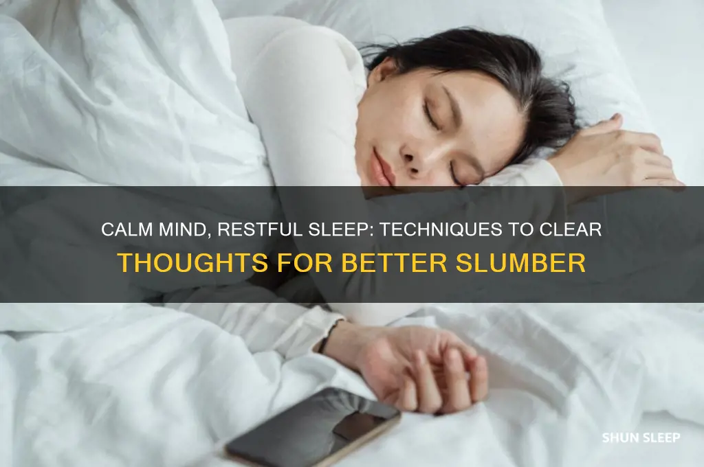 how to clear your mind to help sleep