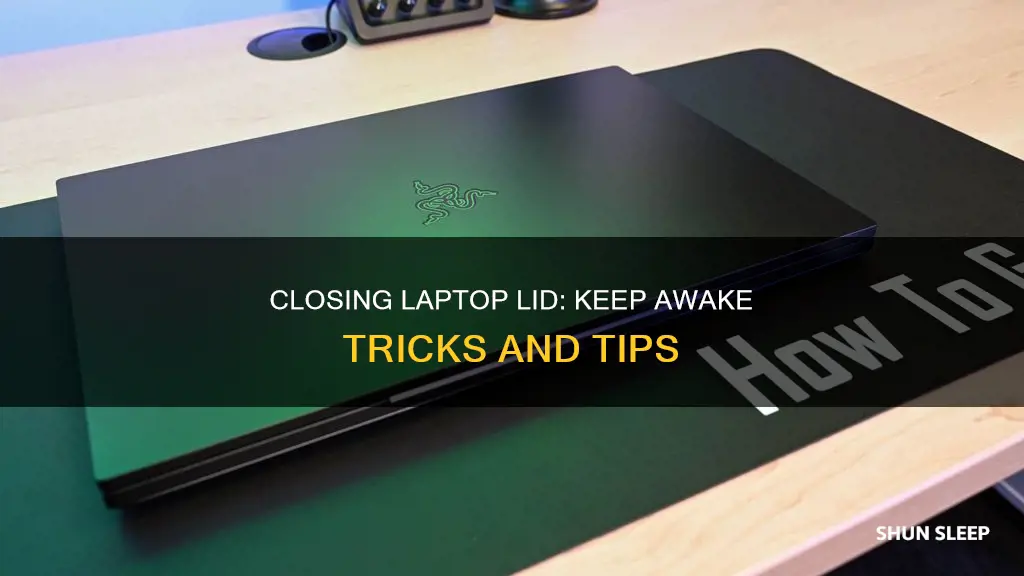 how to close laptop lid without sleep
