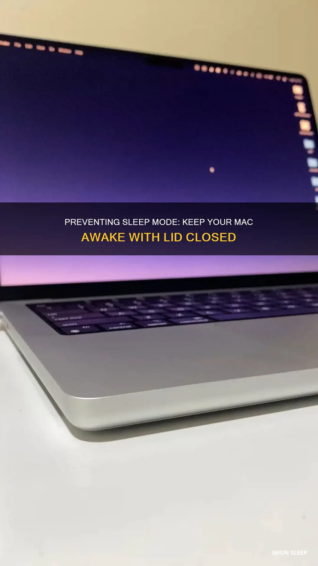 how to close lid of mac without sleeping